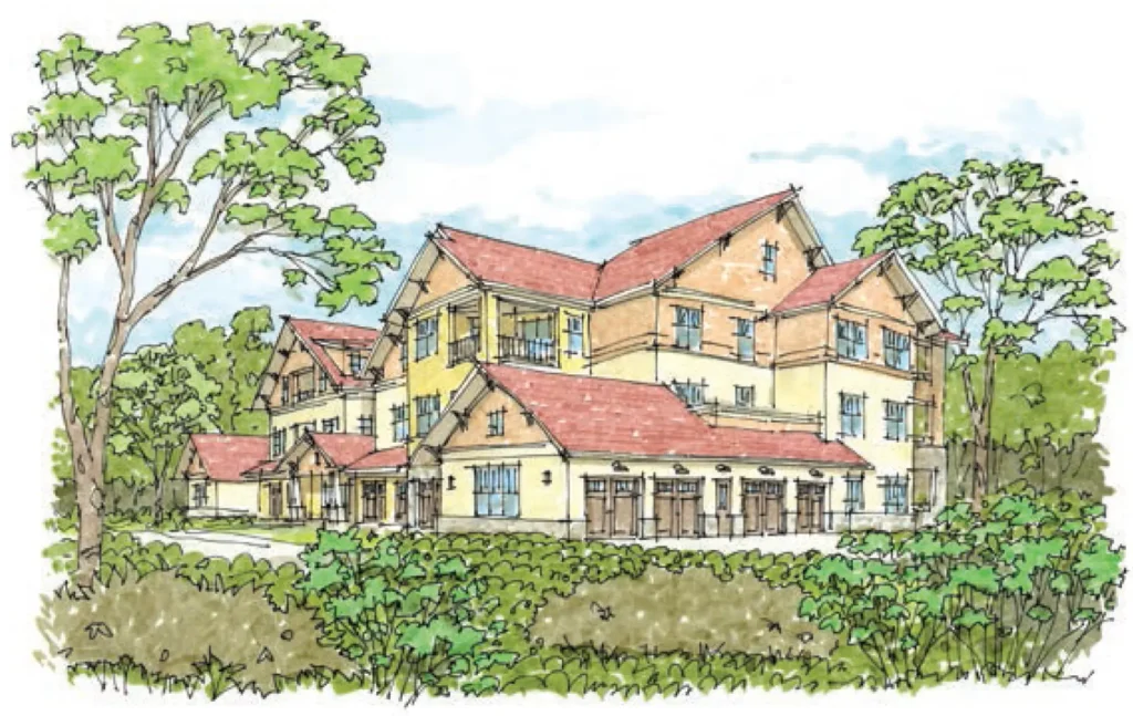 Deerfield expansion, exterior rendering